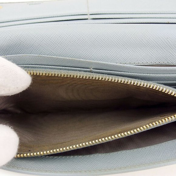 PRADA Purse ribbon Safi Arno leather Authentic USED - Picture 7 of 8